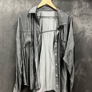 Charcoal Button-Up Shirt